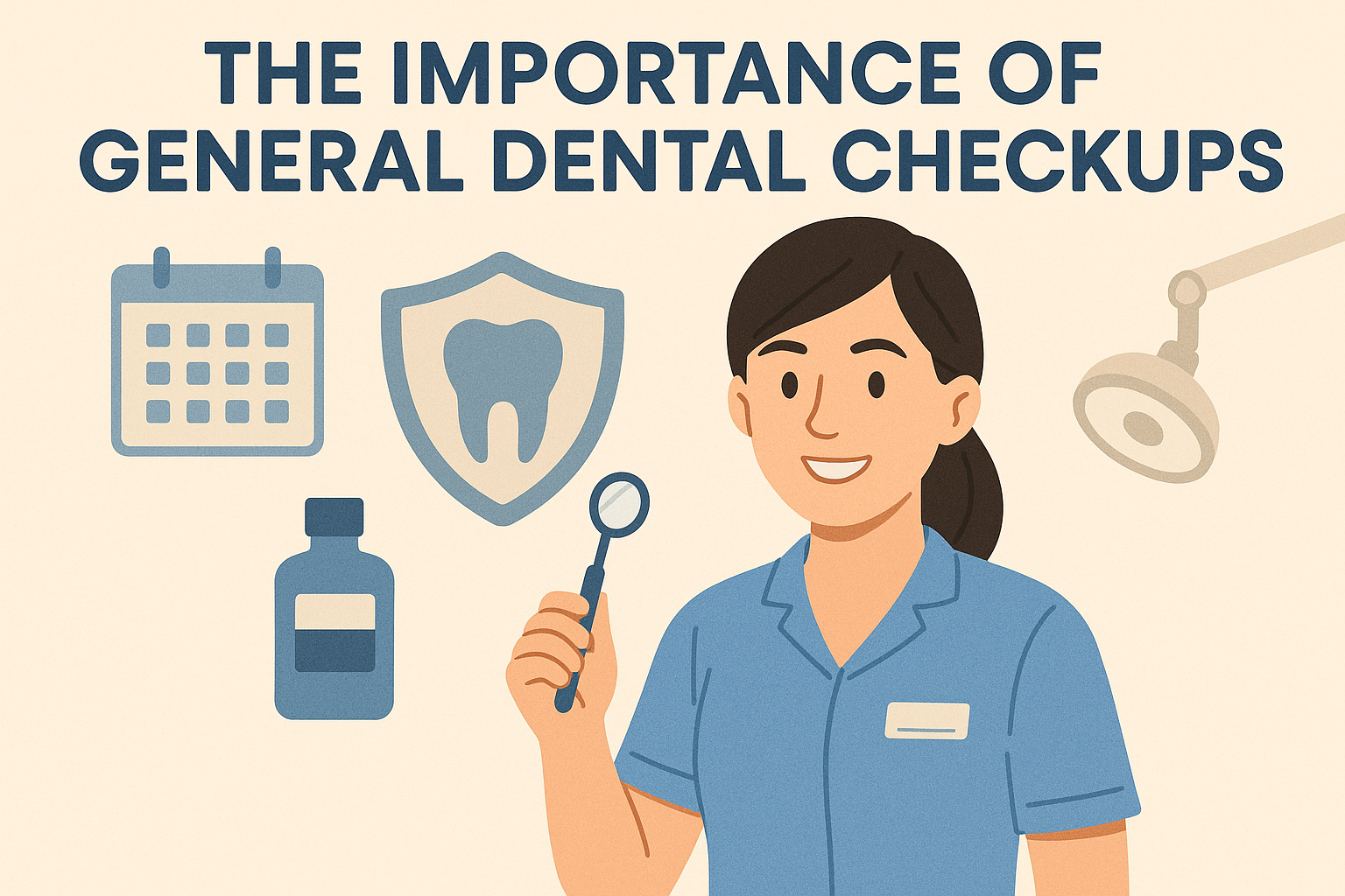 Patient receiving professional dental checkup and cleaning